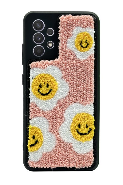Samsung A32 Smile Flowers Tasarımlı Punch Telefon Kılıfı