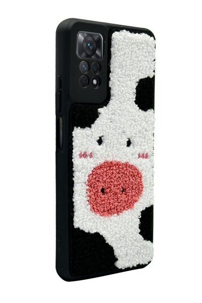 Xiaomi Redmi Note 11 Pro Cow Tasarımlı Punch Telefon Kılıfı