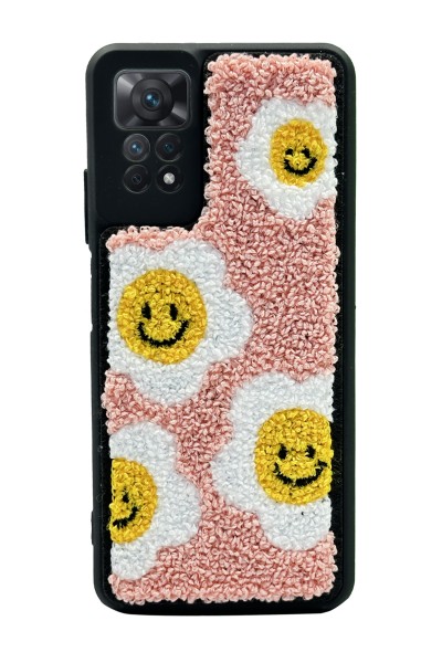 Xiaomi Redmi Note 11 Pro Smile Flowers Tasarımlı Punch Telefon Kılıfı