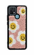 Oppo A15 - A15s Smile Flowers Tasarımlı Punch Telefon Kılıfı
