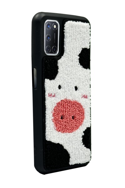 Oppo A52 - A72 Cow Tasarımlı Punch Telefon Kılıfı