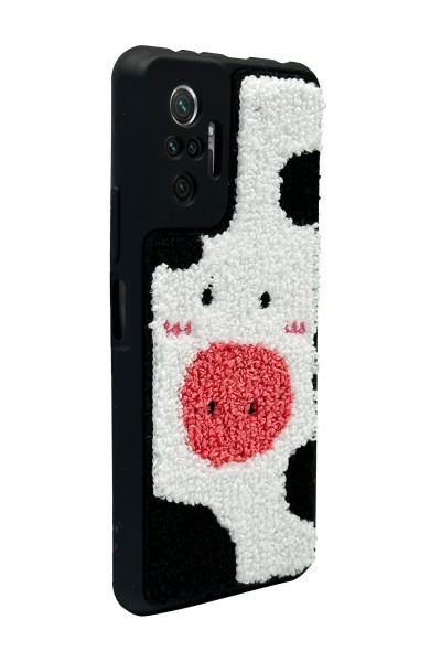 Xiaomi Redmi Note 10 Pro Cow Tasarımlı Punch Telefon Kılıfı