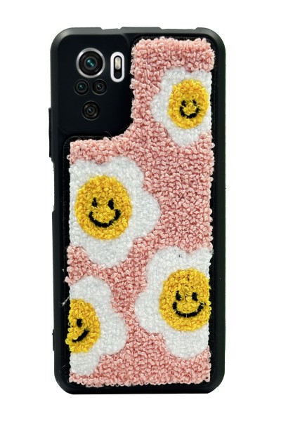Xiaomi Redmi Note 10 - 10s Smile Flowers Tasarımlı Punch Telefon Kılıfı