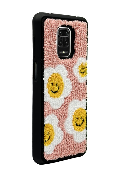 Xiaomi Redmi Note 9 Pro Smile Flowers Tasarımlı Punch Telefon Kılıfı
