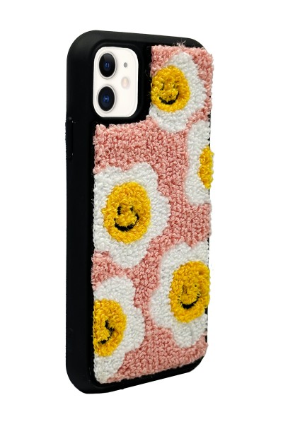 iPhone 11 Smile Flowers Tasarımlı Punch Telefon Kılıfı