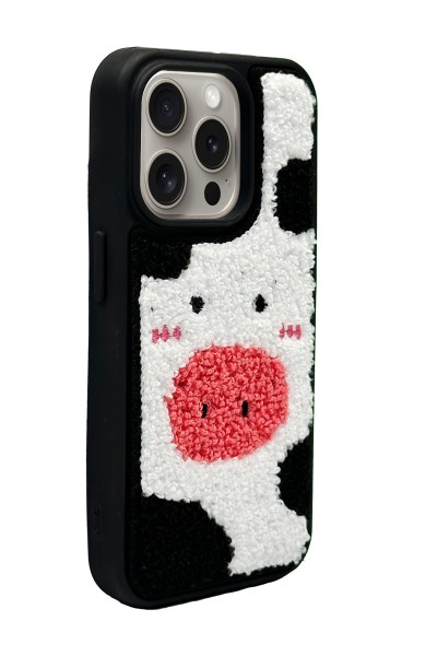iPhone 13 Pro Cow Tasarımlı Punch Telefon Kılıfı