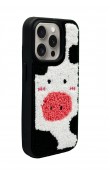 iPhone 13 Pro Max Cow Tasarımlı Punch Telefon Kılıfı