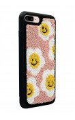 iPhone 7 Plus - 8 Plus Smile Flowers Tasarımlı Punch Telefon Kılıfı