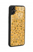 A04 Uyumlu Sarı Bindanlı Tasarımlı Glossy Telefon Kılıfı