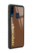 A20s uyumlu    Choclate Tasarımlı Glossy Telefon Kılıfı