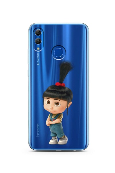 Agnes Tasarımlı Süper Şeffaf Silikon Telefon Kılıfı Huawei Honor 10 Lite