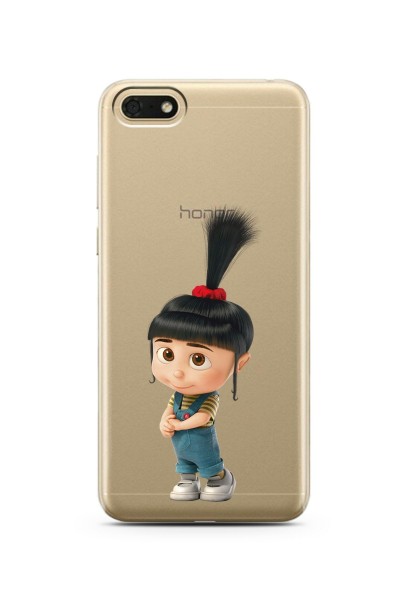Agnes Tasarımlı Süper Şeffaf Silikon Telefon Kılıfı Huawei Honor 7s-y5 (2018)