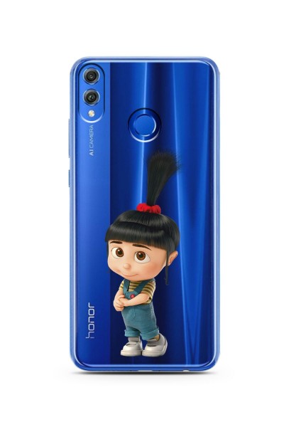 Agnes Tasarımlı Süper Şeffaf Silikon Telefon Kılıfı Huawei Honor 8x
