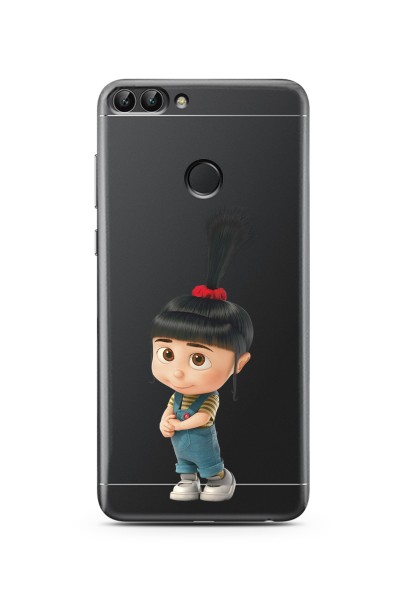 Agnes Tasarımlı Süper Şeffaf Silikon Telefon Kılıfı Huawei P Smart