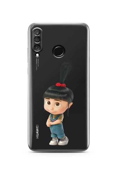 Agnes Tasarımlı Süper Şeffaf Silikon Telefon Kılıfı Huawei P30 Lite