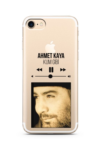 Ahmet Kaya Mp3 Tasarımlı Süper Şeffaf Silikon Telefon Kılıfı Iphone 7
