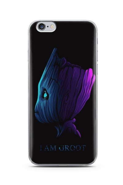 Baby Groot Tasarım Süper Şeffaf Silikon Telefon Kılıfı iPhone 6 Plus