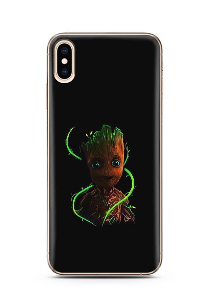 Baby Groot Tasarım Süper Şeffaf Silikon Telefon Kılıfı Iphone Xs Max