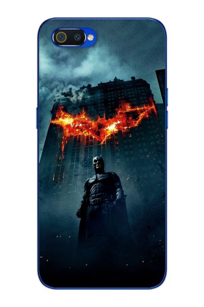 Batman Tasarım Süper Şeffaf Silikon Oppo Realmi C2 Telefon Kılıfı
