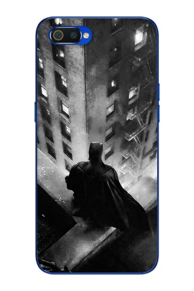 Batman Tasarım Süper Şeffaf Silikon Oppo Realmi C2 Telefon Kılıfı