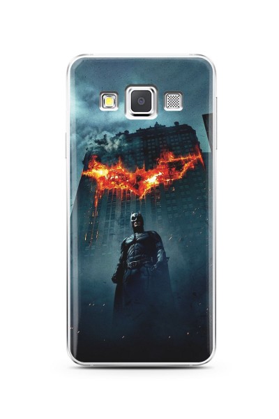 Batman Tasarım Süper Şeffaf Silikon Samsung A3 2015 Telefon Kılıfı