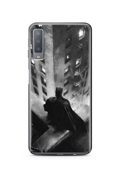 Batman Tasarım Süper Şeffaf Silikon Samsung A7 2017 Telefon Kılıfı