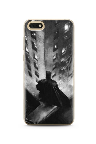 Batman Tasarım Süper Şeffaf Silikon Telefon Kılıfı Huawei Honor 7s - Y5 2018