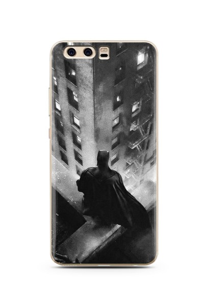 Batman Tasarım Süper Şeffaf Silikon Telefon Kılıfı Huawei P10