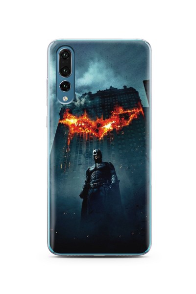 Batman Tasarım Süper Şeffaf Silikon Telefon Kılıfı Huawei P20 Pro