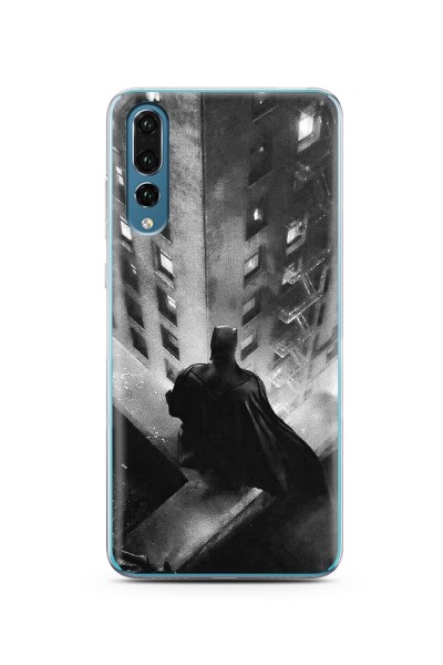 Batman Tasarım Süper Şeffaf Silikon Telefon Kılıfı Huawei P20 Pro