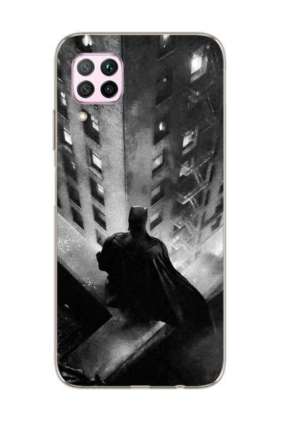 Batman Tasarım Süper Şeffaf Silikon Telefon Kılıfı Huawei P40 Lite
