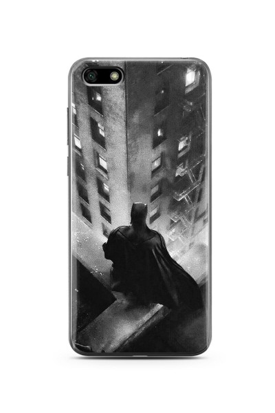 Batman Tasarım Süper Şeffaf Silikon Telefon Kılıfı Huawei Y5 2018