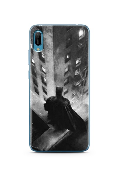 Batman Tasarım Süper Şeffaf Silikon Telefon Kılıfı Huawei Y6 2019