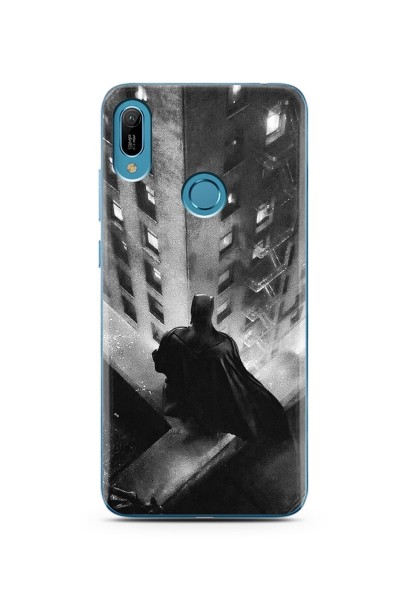 Batman Tasarım Süper Şeffaf Silikon Telefon Kılıfı Huawei Y6 Prime 2019