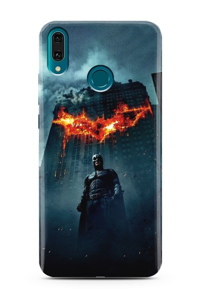 Batman Tasarım Süper Şeffaf Silikon Telefon Kılıfı Huawei Y9 (2019)
