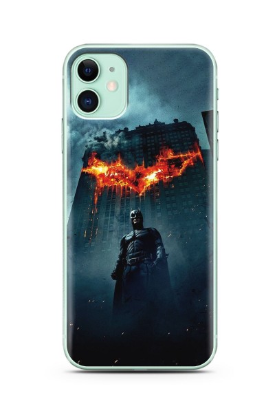 Batman Tasarım Süper Şeffaf Silikon Telefon Kılıfı iPhone 11