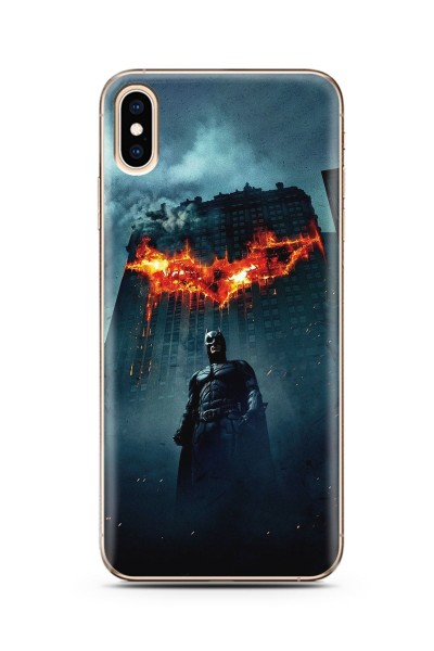 Batman Tasarım Süper Şeffaf Silikon Telefon Kılıfı iPhone Xs Max