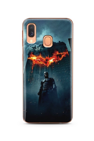 Batman Tasarım Süper Şeffaf Silikon Telefon Kılıfı Samsung A40
