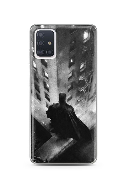 Batman Tasarım Süper Şeffaf Silikon Telefon Kılıfı Samsung A51