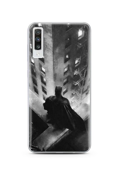 Batman Tasarım Süper Şeffaf Silikon Telefon Kılıfı Samsung A70