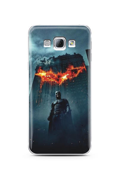 Batman Tasarım Süper Şeffaf Silikon Telefon Kılıfı Samsung A8 (2015)