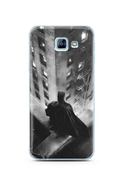 Batman Tasarım Süper Şeffaf Silikon Telefon Kılıfı Samsung A8 (2016)