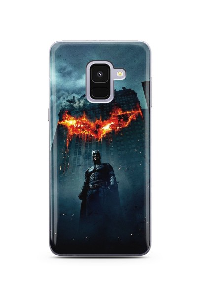 Batman Tasarım Süper Şeffaf Silikon Telefon Kılıfı Samsung A8 (2018)
