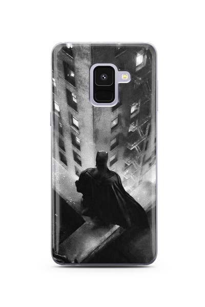 Batman Tasarım Süper Şeffaf Silikon Telefon Kılıfı Samsung A8 (2018)