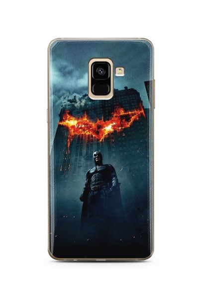 Batman Tasarım Süper Şeffaf Silikon Telefon Kılıfı Samsung A8 Plus