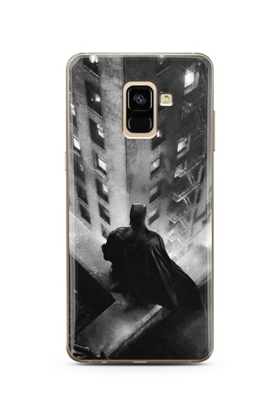 Batman Tasarım Süper Şeffaf Silikon Telefon Kılıfı Samsung A8 Plus