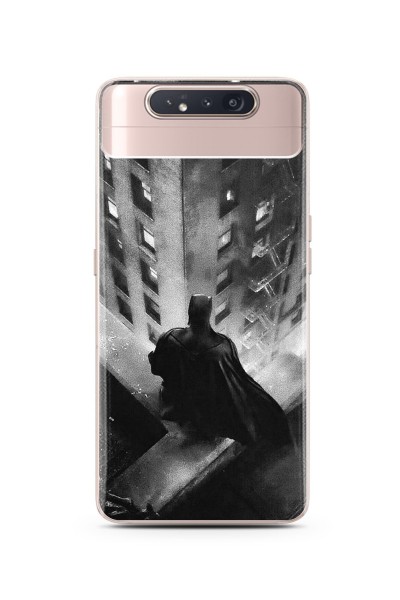 Batman Tasarım Süper Şeffaf Silikon Telefon Kılıfı Samsung A80