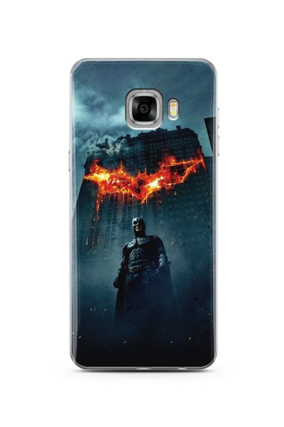 Batman Tasarım Süper Şeffaf Silikon Telefon Kılıfı Samsung C5