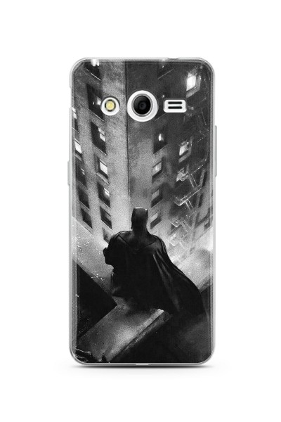 Batman Tasarım Süper Şeffaf Silikon Telefon Kılıfı Samsung Core 2
