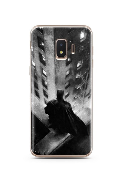 Batman Tasarım Süper Şeffaf Silikon Telefon Kılıfı Samsung J2 Core